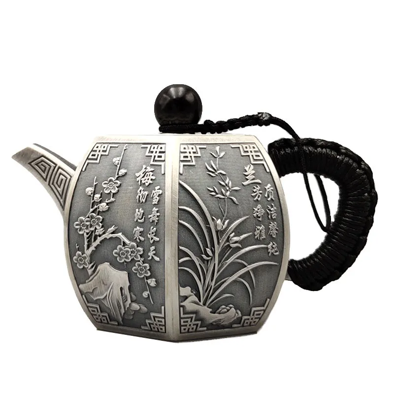 Teapot, stainless steel teapot, silver teapot, iron teapot, hot water