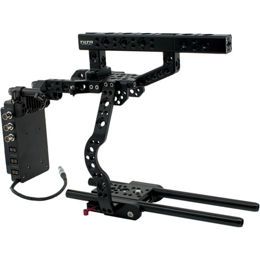 

TILTA ES-T16-V Camera Cage Rig Kit for Canon C300mark II rig Top Hand Power Supply System V Mount+SDI 1in/2out 15mm baseplate