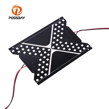 

POSSBAY Colorful LED Light fit Arrow Panel Car Rear View Mirror Indicator Turn Signal Light Parking Accessories