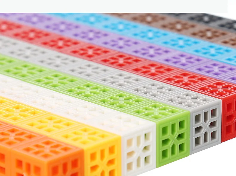 Child Snap Cubes Early Geometry Structure Blocks Building Blocks Math Counting Manipulative Kindergarden Toys Teaching Aids
