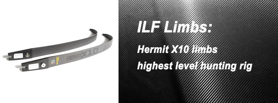 Sanlida стрельба из лука Hermit X10 высококлассный ILF Рекурсивный охотничий лук 6" CNC Riser 19" деревянный захват Углеродные конечности Охота стрельба