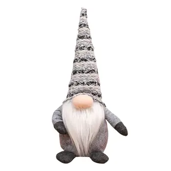 

1pc Christmas Doll Soft Lovely Xmas Faceless Christmas Ornament Dwarf Doll Xmas Gnome Santa Gnome Santa Claus for Window Desktop