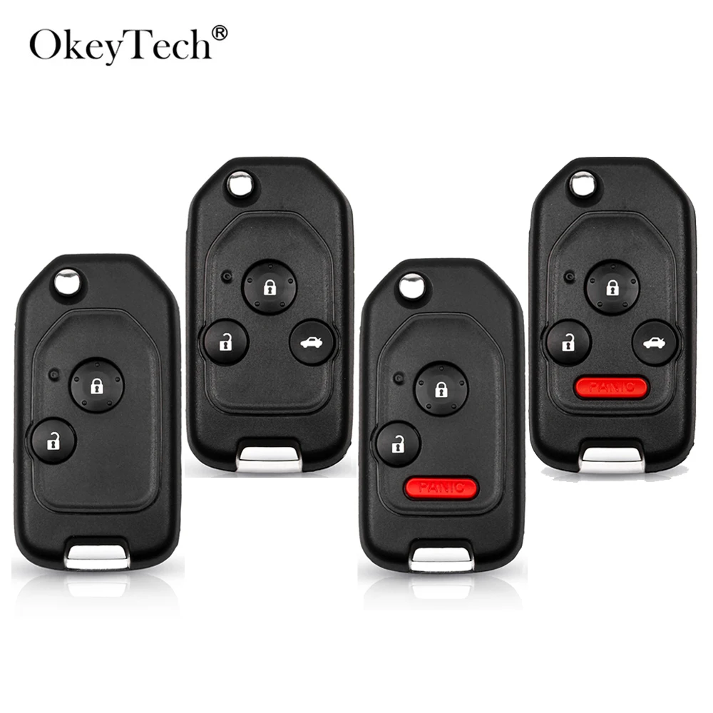 OkeyTech 2/3/4 кнопка модифицированный флип чехол для дистанционного ключа от машины