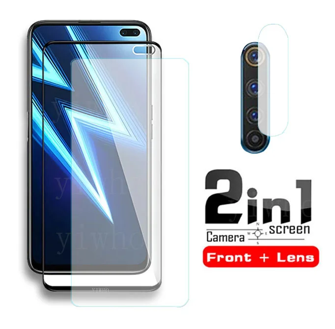 2 в 1 Защитное стекло для oppo Realme 6 Pro &quotЗащита экрана объектива камеры Real me pro 6pro Realme6