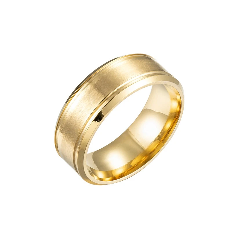 SHUANGR, титановое мужское кольцо черного, золотого, серебряного цвета, обручальное кольцо, кольцо для мужчин и женщин, подарки TY