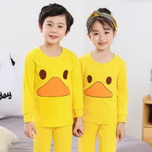 Детские пижамы; пижамы с длинными рукавами для маленьких мальчиков; комплект одежды с принтом кролика; хлопковая детская одежда для сна для девочек; детская пижама