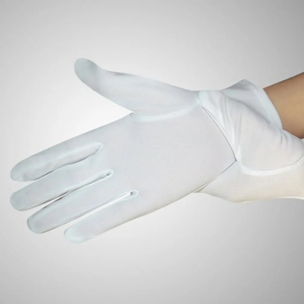 Высококачественные трехнитевые белые перчатки для торжественных церемоний ювелирные изделия для выступлений танцевальные перчатки три ребра 1 пара