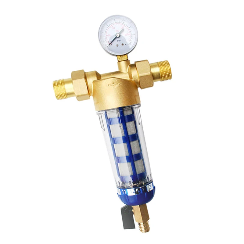 Hot Water Filter Stainless Steel Brass With Self-Service Function Easy To Clean Smart Shape Compact Design