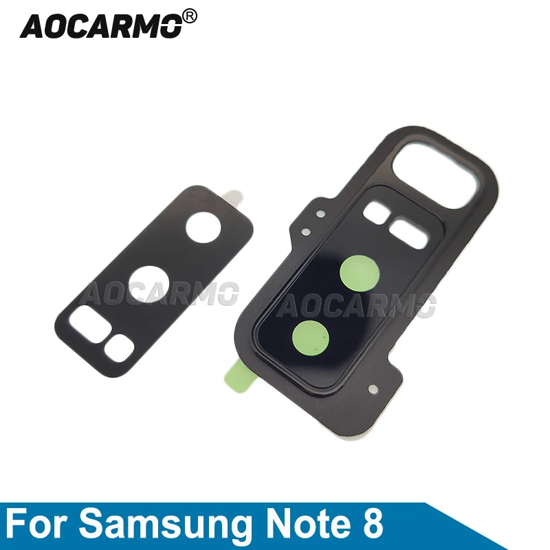 Объектив задней камеры Aocarmo с рамкой на клейкой основе для Samsung Galaxy Note 8 SM-N9500 6 3