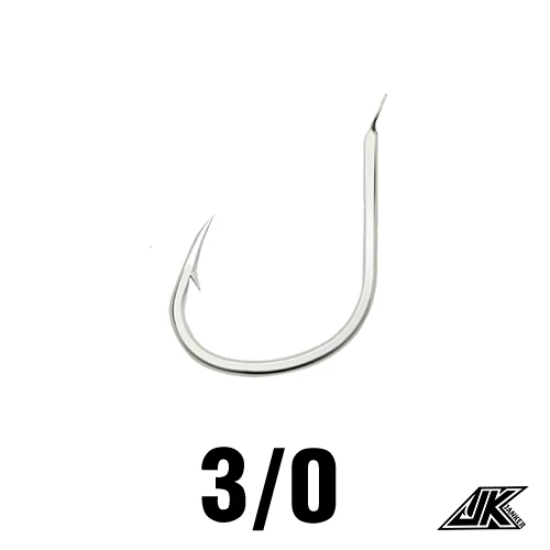 30PCS Pike Jigging Hooks Saltwater Size No.1-2 and 1/0-6/0 Slow Pitch Fishhook Ocean Boat Fishing Accessories Barbed Jig Hook 3 l 0-30pcs
