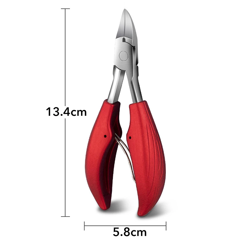 1Pcs Professional Nail Cuticle Scissors Black Red Toes Dead Skin Pliers Trimming Tonail Clipper Nipper Manicure Pedicure Tools