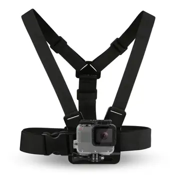 

Black Durable Ultra Immersive Adjustable Harness Chest Strap Mount Chest Strap Mount Belt For Gopro Camera