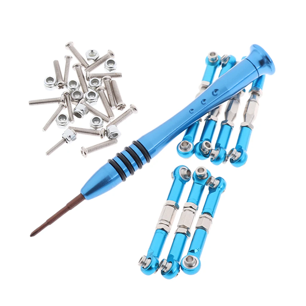 1/Set Adjustable Pull Rods Set for WLtoys 144001 RC Buggy Upgrade Parts