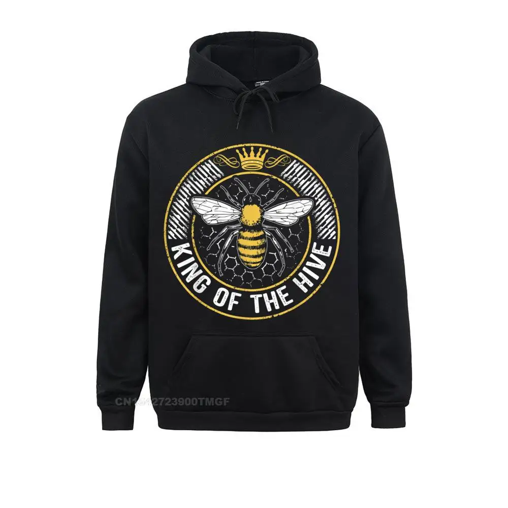 King Of The Hive Beekeeper Bee Lover Honey T-Shirt__20527 Hoodies 2021 New Fashion Sweatshirts Printed Long Sleeve Men`s Sportswears King Of The Hive Beekeeper Bee Lover Honey T-Shirt__20527black