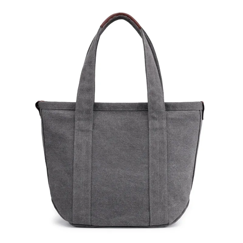 

Wholesale Simple Ol Tote Bag Commuter Bag Solid Color Women's Canvas New Style Handbag Shoulder Bag Manufacturers Direct Selling