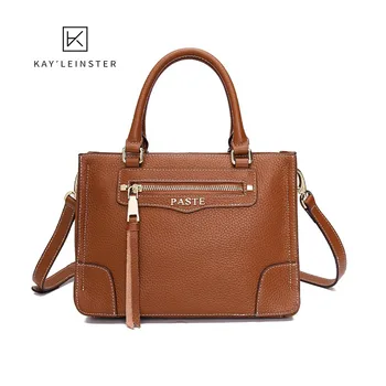 

Women'S Handbag New Leather Fashion Top Layer Cowhide Smiley Face Bag Single Shoulder Messenger Bag Wild Small Square Bag Tide