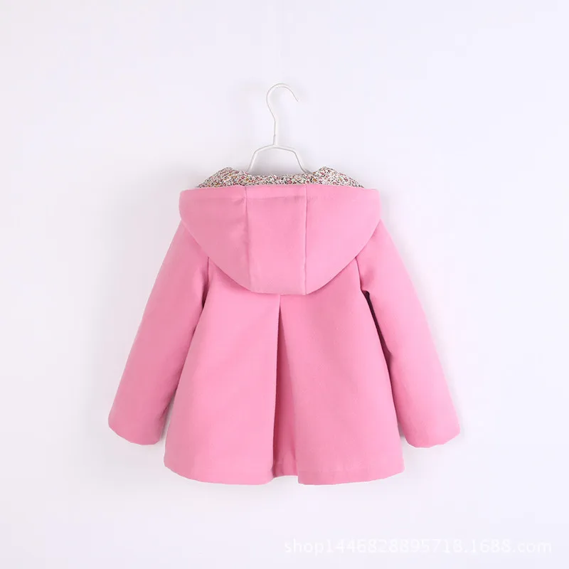 Girls Woolen Coat European And American Style Woolen Cloth GIRL'S Coat Autumn And Winter New Style Kids' Coat