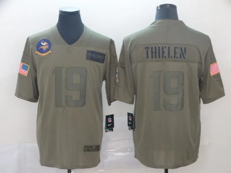 For men Vikings Мужские взрослые Джерси 14 Стефон диггз 19 adam thielen 22 чехол Keenum 7 Harrison 33 Dalvin Cook Smith Adam Minnesota - Цвет: For men