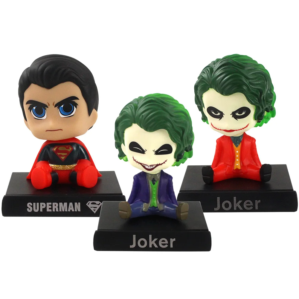 13 см Joker Bobble Head Q версия украшение автомобиля куклы ПВХ экшн Фигурки