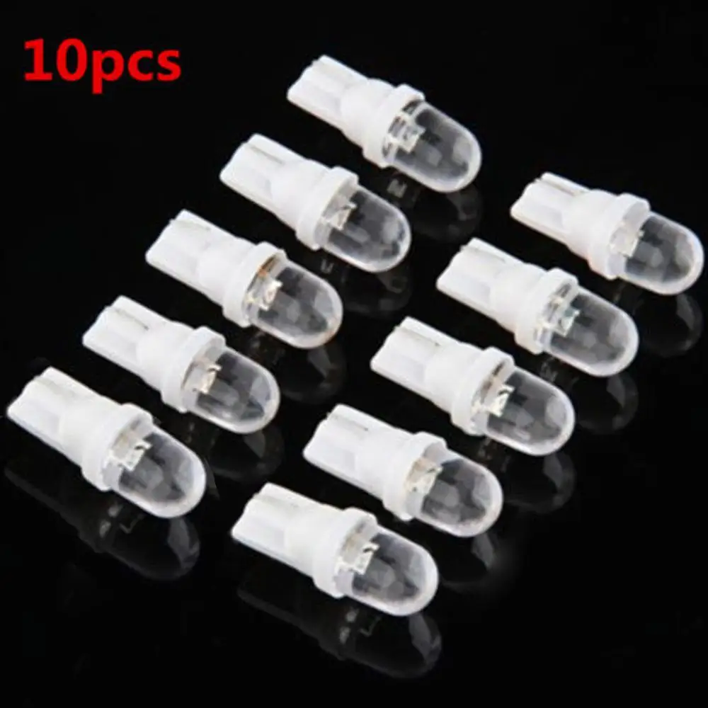 

10pcs Silica gel LED COB W5W T10 194 8SMD Wedge clearance light Bulb Auto for License plate reading car door trunk car lamp CSV