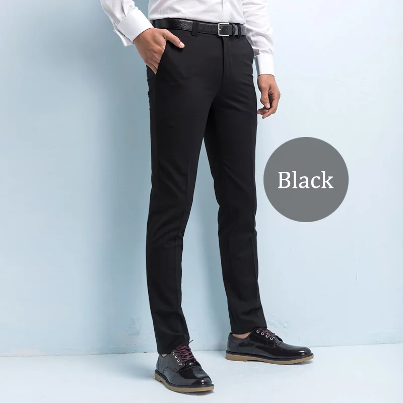 4-1 Custom Made Men's Suit Pants Twill Casual Business Men Pants Slim Fit Trousers Wrinkle-resistant Business Mens Dress Pants