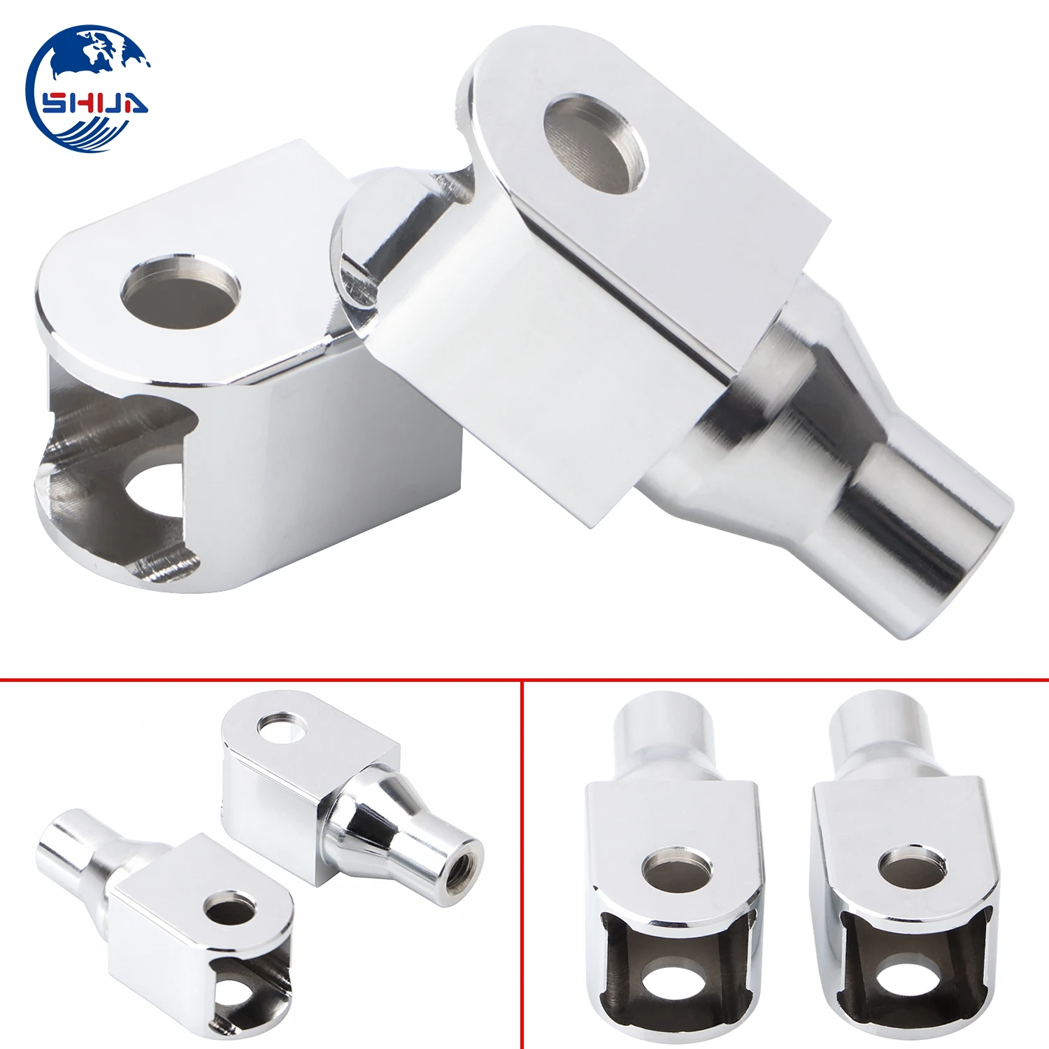 1Pair Motorcycle Front Foot Pegs Connection Adapter For Honda VT 1300 Sabre/Stateline Aero/Magna 750 VTX 1800 C/F Fury 09-15 | Автомобили