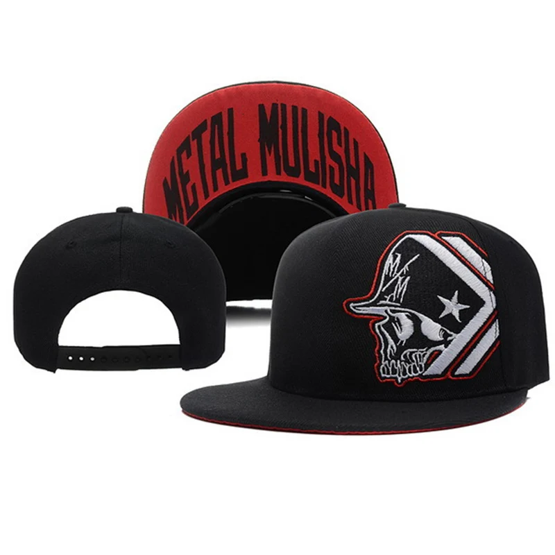 Unisex Letter Embroidery Baseball Cap Women Outdoor Sports Sun Flat Hat Men Fashion Metal Mulisha Hip Hop Snapback Caps CP0123 (1)
