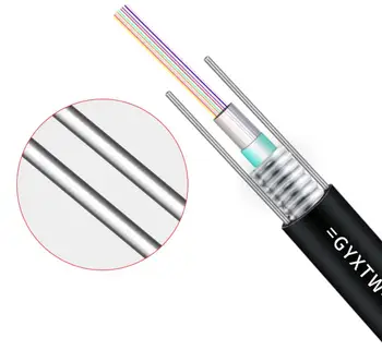 

2000M/rull GYXTW-4B1 4Cores 9/125 Single Mode Outdoor Armoured GYXTW FTTH Fiber Optic Cable