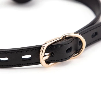 Medical Silicone Ball Open Mouth Gags Bondage Leather Strap Oral Fixation Sex Toys For Couples Women BDSM Cosplay Adult Games 6