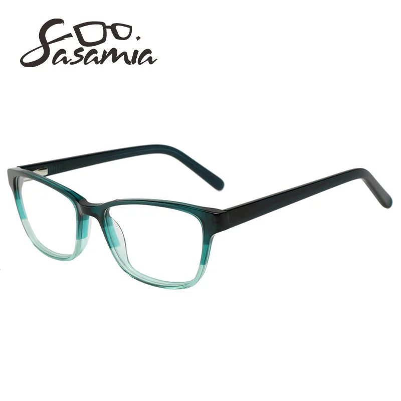 SASAMIA ацетатная оправа для очков, женские дизайнерские Брендовые очки, оптические винтажные оправы для очков, фиолетовые оправы для очков для женщин - Цвет оправы: WD2087C4