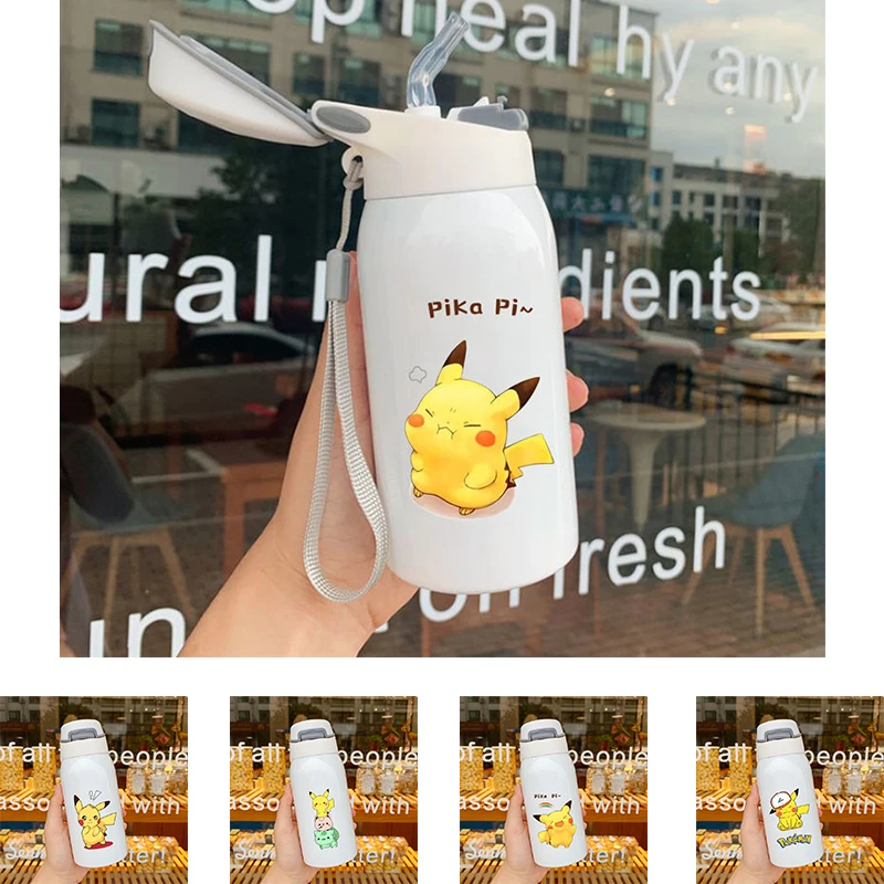 Изоляционная чашка Pokemon Pikachu термос стакан чашки для мальчиков и девочек дорожная