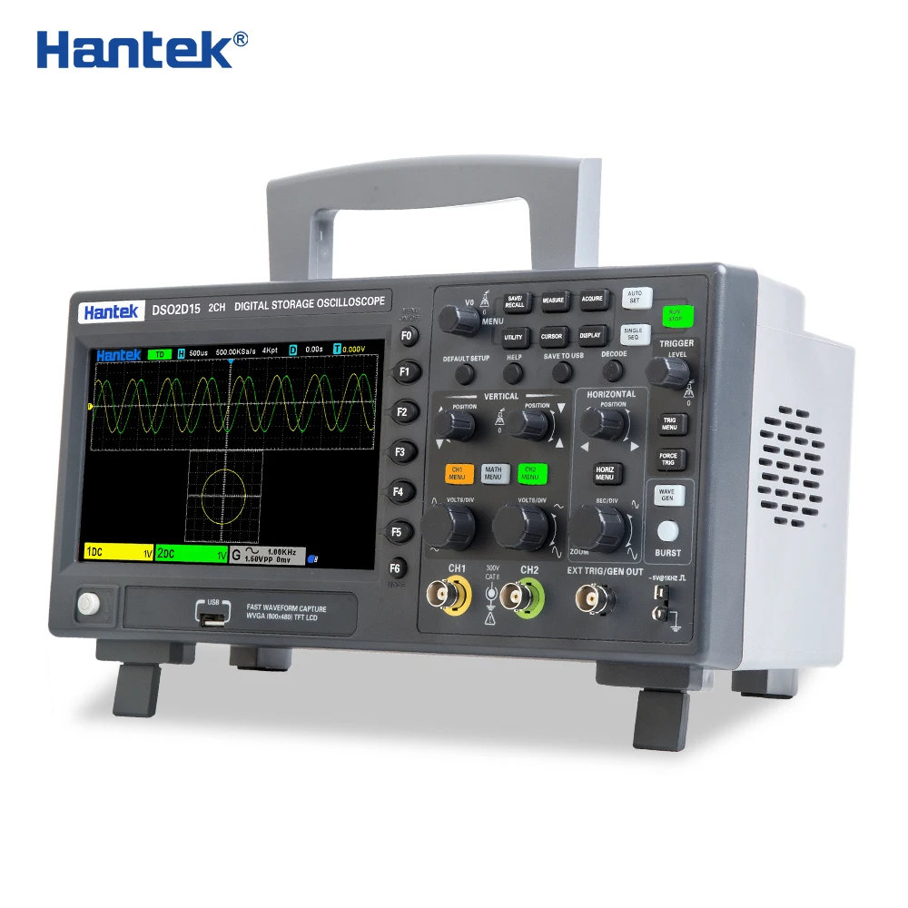 Hantek DSO2C10 DSO2C15 DSO2D10 DSO2D15 Digital Oscilloscope Dual