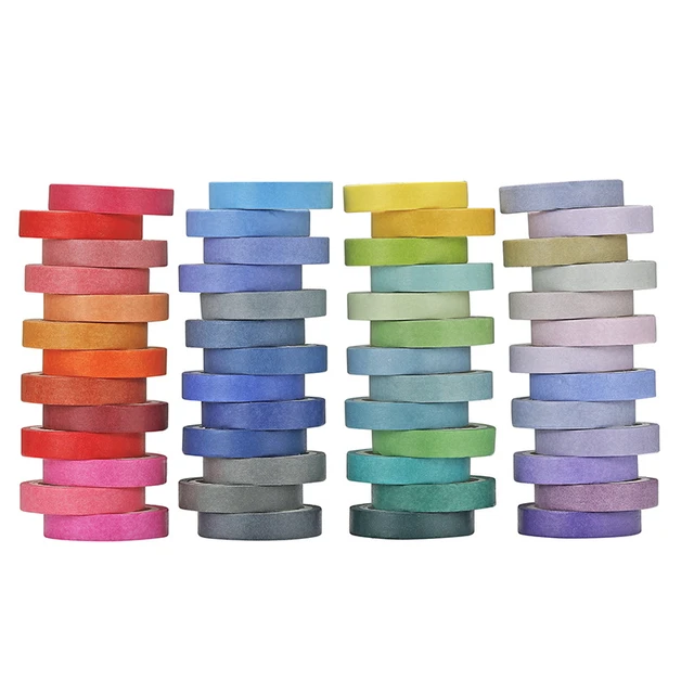 10m/Roll Rainbow Color Sticky Tape Photo Album Scrapbooking Decor Adhesive  - AliExpress