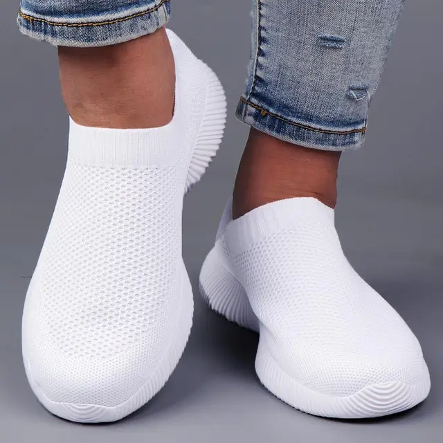 Tênis Esportivos Slip-on para Mulheres para o Verão