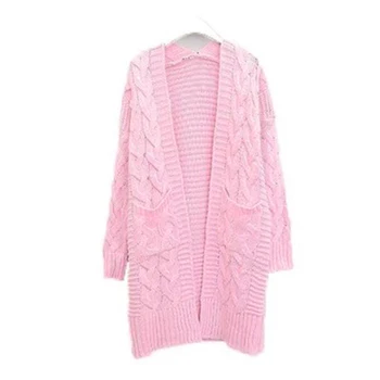 

2020New Autumn Winter Women's Loose Long Sleeve Korean Knit Sweater Cardigan Coat Thick Winter Women Cardigans Sweater