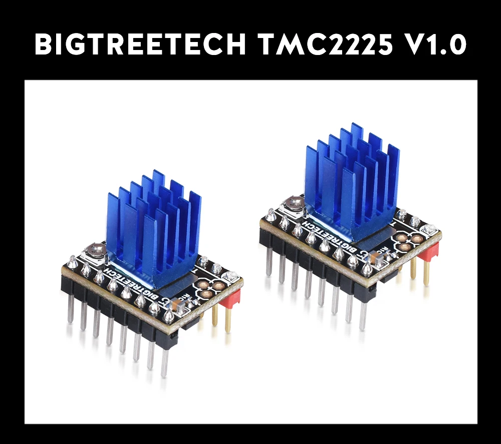 BIGTREETECH TMC2225 V1.0 Драйвер шагового двигателя UART StepStick Mute VS TMC2208 2209 для 3d принтера SKR V1.3 MINI E3 плата управления