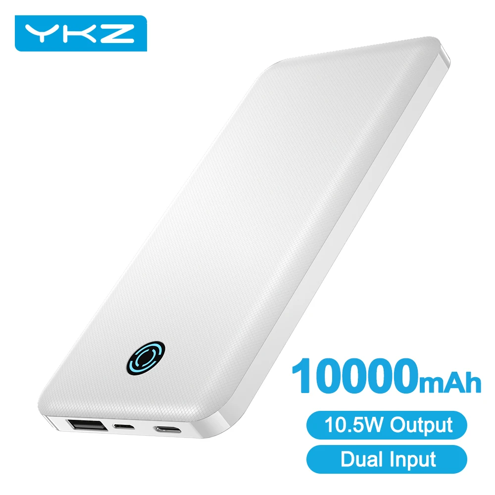 YKZ-Banco de energía con pantalla LED para iPhone 12, 10000mAh, USB tipo C, Mini cargador portátil, batería externa rápida de viaje para Xiaomi Mi9