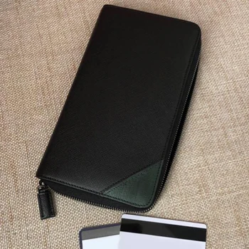 

Men Wallets Long Style High Quality Card Holder Male Purse Zipper Large Capacity Brand Leather Wallet For Men