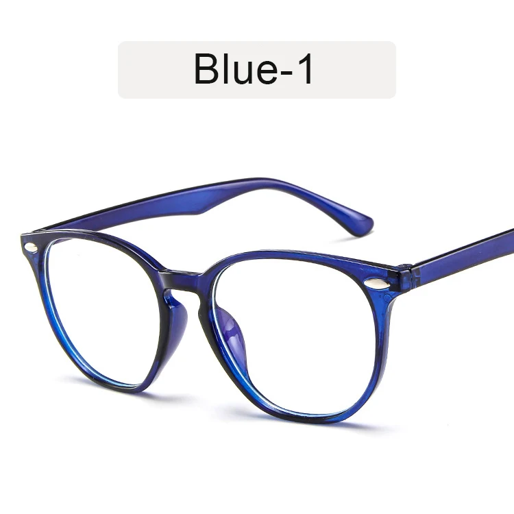 KOTTDO, модные, анти-синие очки, оправа, Ретро стиль, ультра-светильник, очки для женщин, компьютерные очки, очки, прозрачные очки, мужские очки - Цвет оправы: blue-1