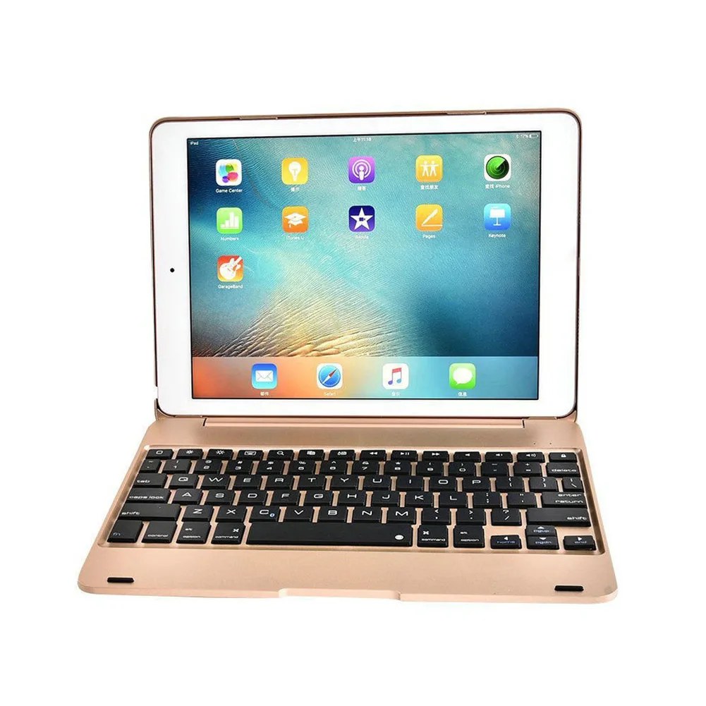 9 7 Wireless Bluetooth Keyboard For iPad Pro Tablet Ultra Thin Folding Chargeable Keyboard Fo iOS 4