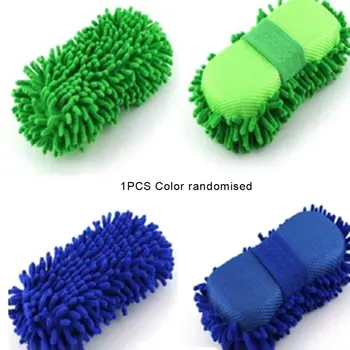

Car Hand Soft Towel Microfiber Chenille Washing Gloves Coral Fleece Gloves Auto Random Color Exquisite