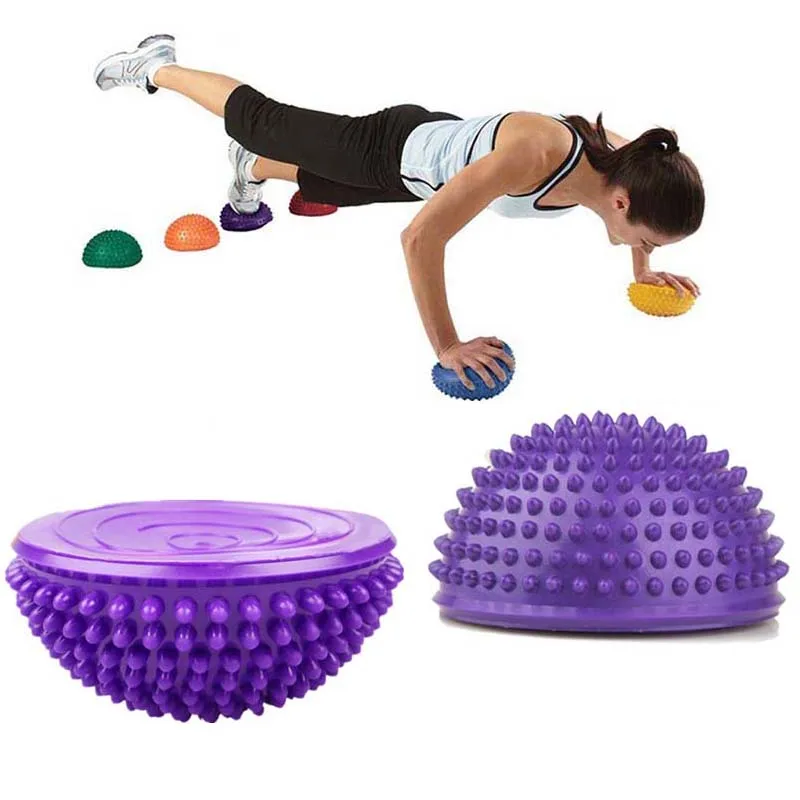 Fitness and Exercise Pump Included Purple SAHE PRODUCTS Inflatable Twist Massage Balance Board Wobble Cushion Twist Massage Balance Workout Disc
