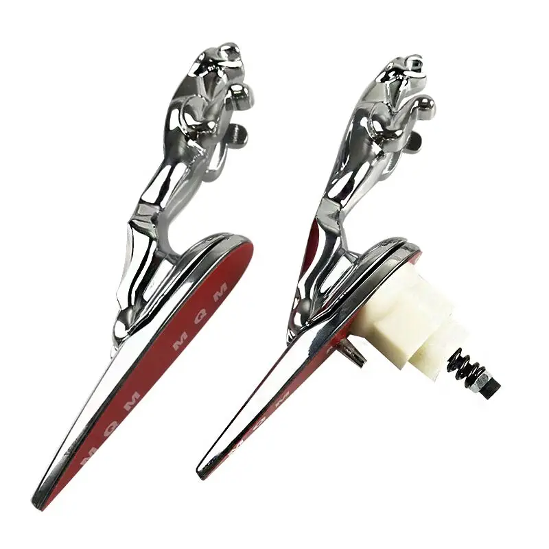 Car Hood Ornament Leaping Cat Leaper 3d Metal Chrome Front Panther