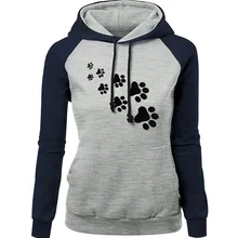 Толстовки с принтом собаки, толстовки с капюшоном и длинными рукавами, Повседневные пуловеры с карманами, Графические Топы с капюшоном, Женская мода размера плюс, Прямая поставка 0807