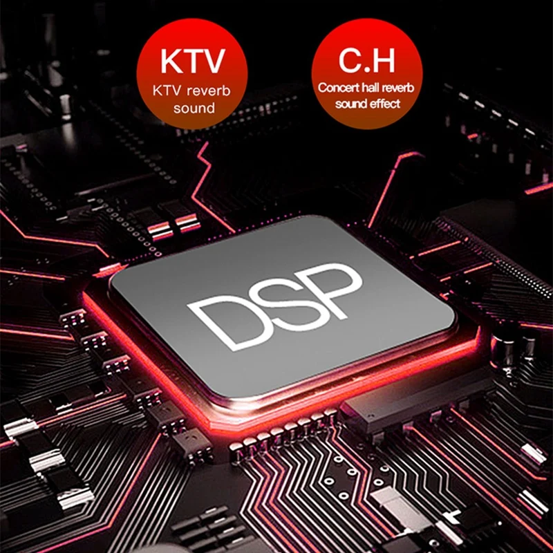 Type C DSP Sound Card Headset Live Broadcast EarPhones Stereo Sound Smart Wire Control Voice Change Six Live Modes