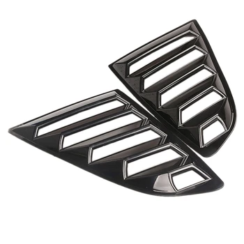 

Rear Quarter Window Louvers Scoops Spoiler Car Side Window Scoop Cover for Ford Mustang 2015-2017