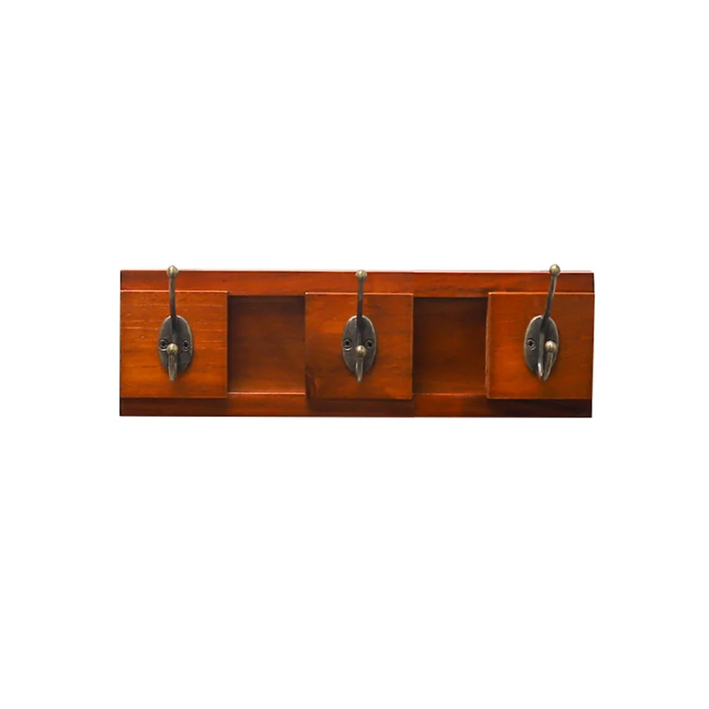 

Vintage Style Metal Wooden Wall Hook Storage Rack Cloth Hat Hanger Wall Hook Hot
