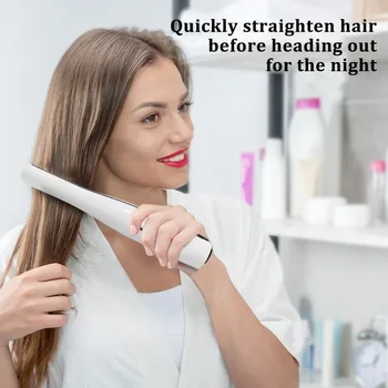 

NEWPortable Mini Wireless Hair Straightener Ceramic Iron Travel Hair Curling Straighter Cordless USB Rechargeable Hair Flat Iron