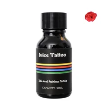 Элегантный профессиональный полу тату паста органический сок конусы чернила боди-арт тату крем MV99