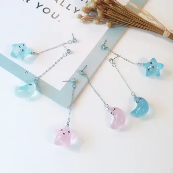 

2020 New Tassel Earrings Chinese Valentine's Day To Your Cat Is Girlfriend Luminous Bulb Long Earrings Lovely And Clouds Stud